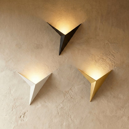 Minimalist Metal Wall Lamp Three Point Star Back