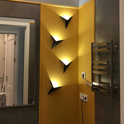 Minimalist Metal Wall Lamp Three Point Star Full