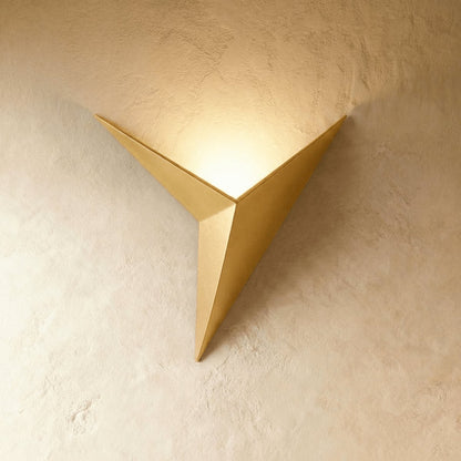 Minimalist Metal Wall Lamp Three Point Star Side
