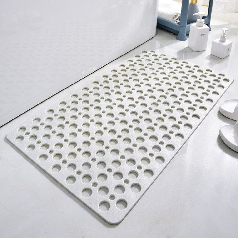 Minimalist Suction Shower Mat Bubble Hole Safety Floor Side