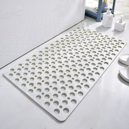 Minimalist Suction Shower Mat Bubble Hole Safety Floor Side
