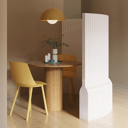 Modern Acrylic Extendable Room Divider Accordion Pleated Front
