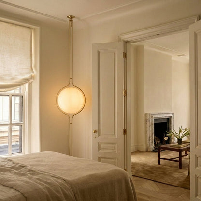 Modern Acrylic Globe Floor to Ceiling Lamp Alternate