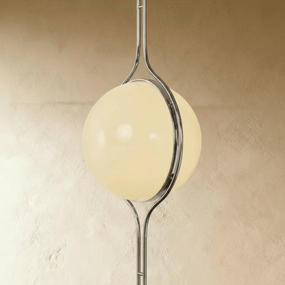 Modern Acrylic Globe Floor to Ceiling Lamp Full