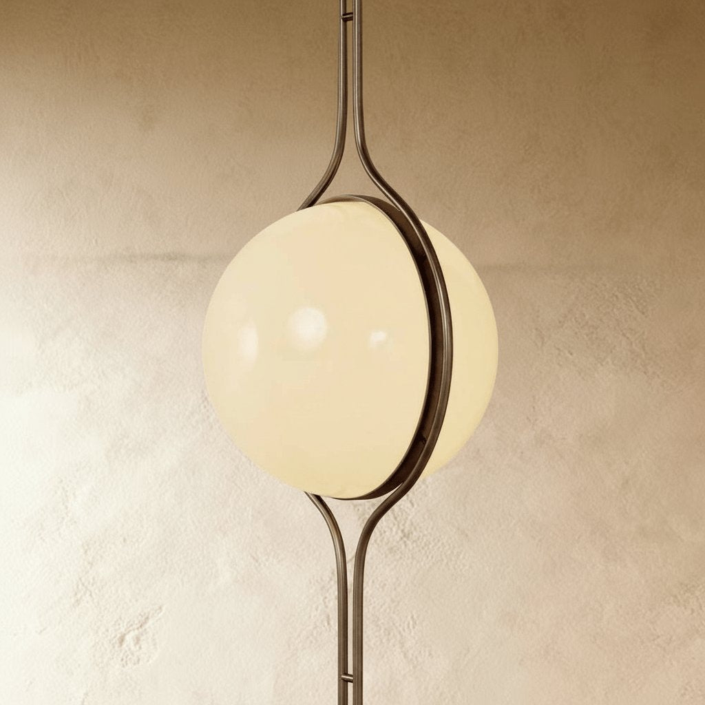 Modern Acrylic Globe Floor to Ceiling Lamp Hero