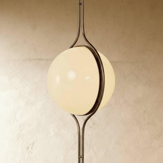 Modern Acrylic Globe Floor to Ceiling Lamp Hero