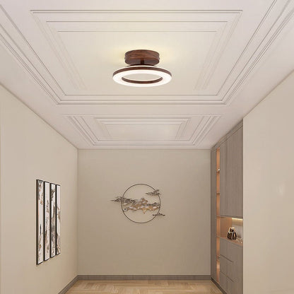 Modern Acrylic Ring LED Ceiling Light Round Detail