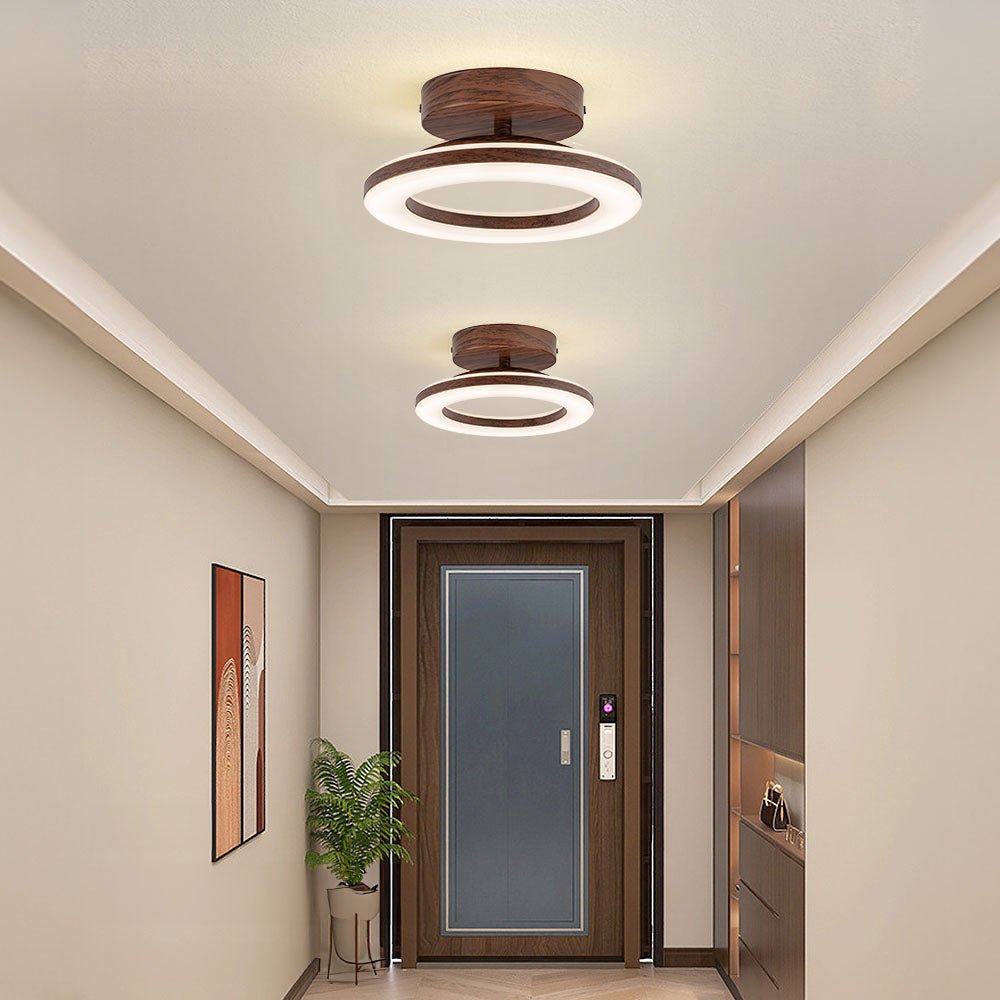 Modern Acrylic Ring LED Ceiling Light Round Hero