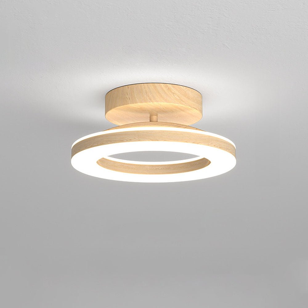 Modern Acrylic Ring LED Ceiling Light Round View 11
