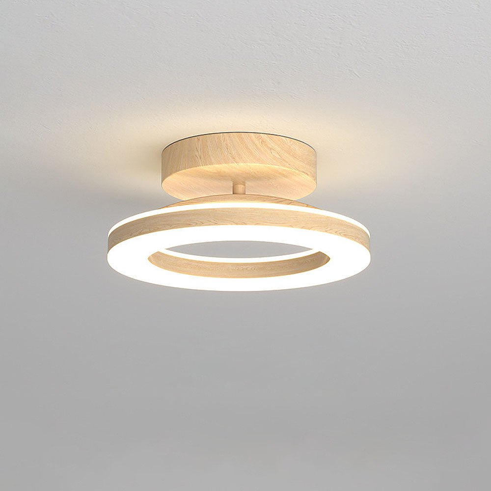 Modern Acrylic Ring LED Ceiling Light Round View 12