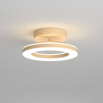 Modern Acrylic Ring LED Ceiling Light Round View 12