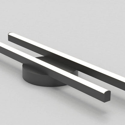 Modern Aluminium Long Strip Semi Flush Mount LED Ceiling Light For Living Room View 17