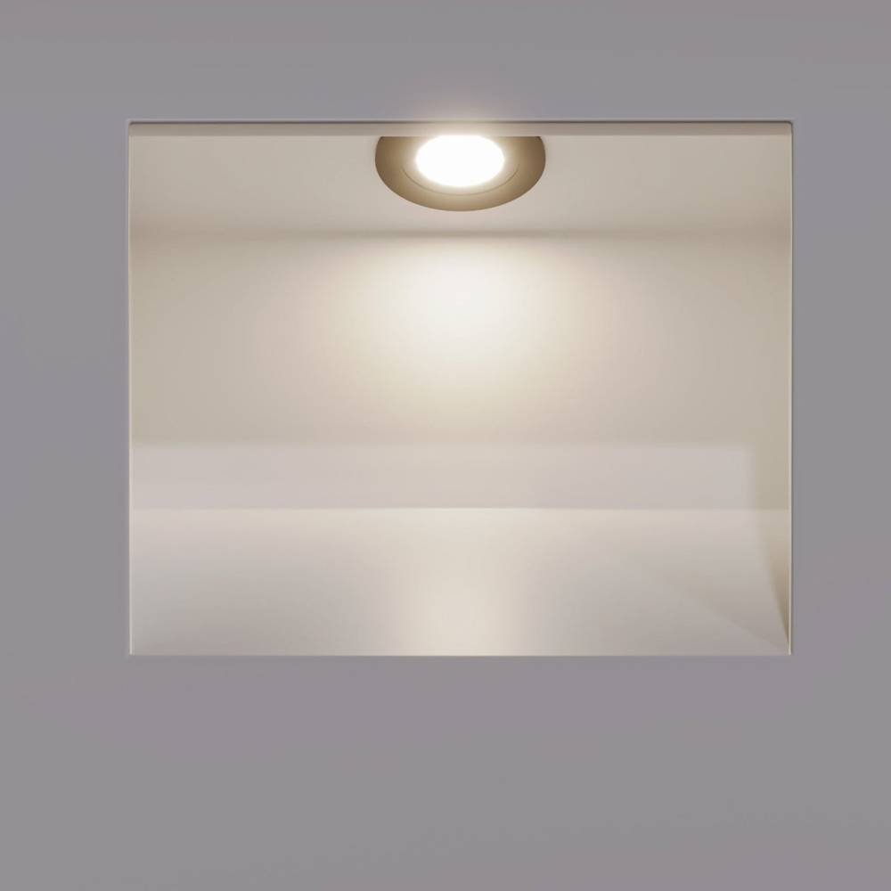 Modern Aluminum LED Stair Light Recessed Wall Close Up