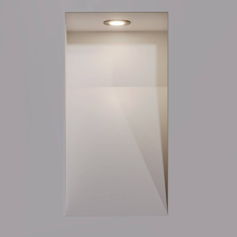 Modern Aluminum LED Stair Light Recessed Wall Detail