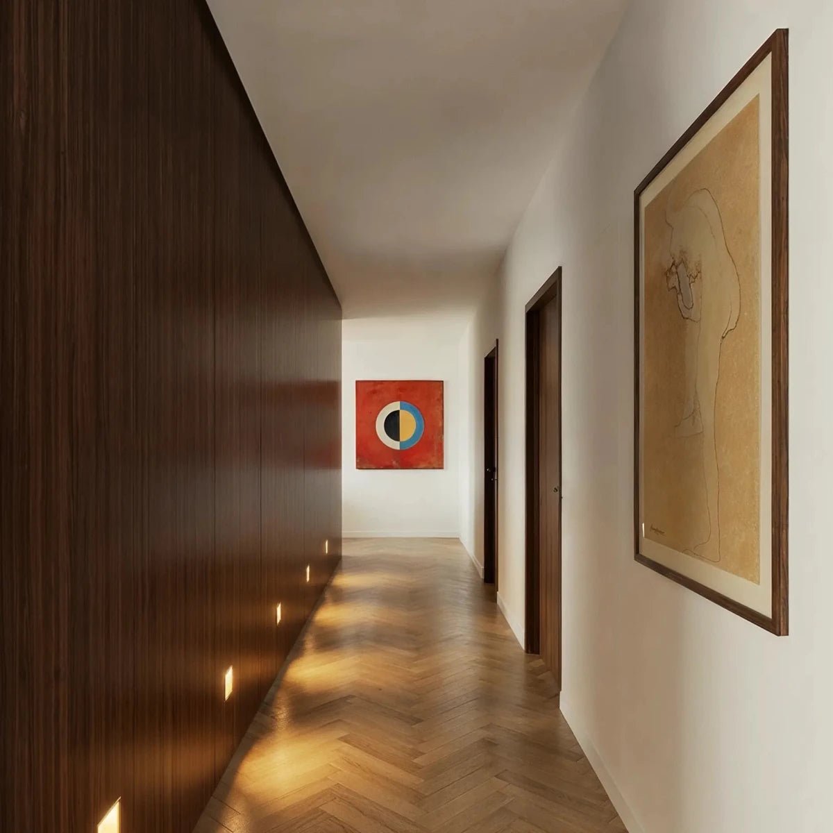 Modern Aluminum LED Stair Light Recessed Wall Full