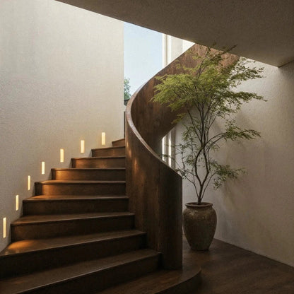 Modern Aluminum LED Stair Light Recessed Wall View 11