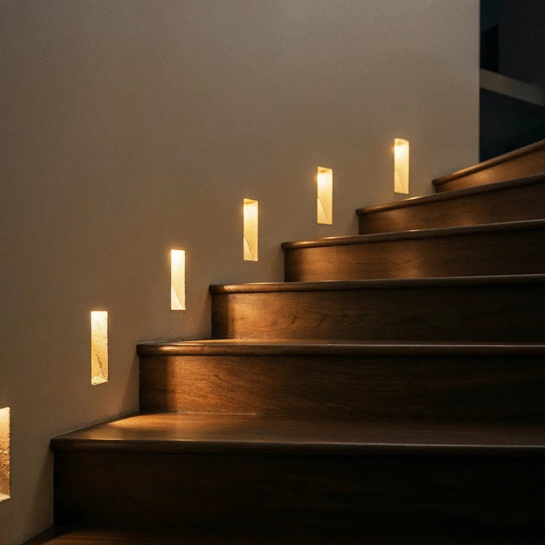 Modern Aluminum LED Stair Light Recessed Wall View 12