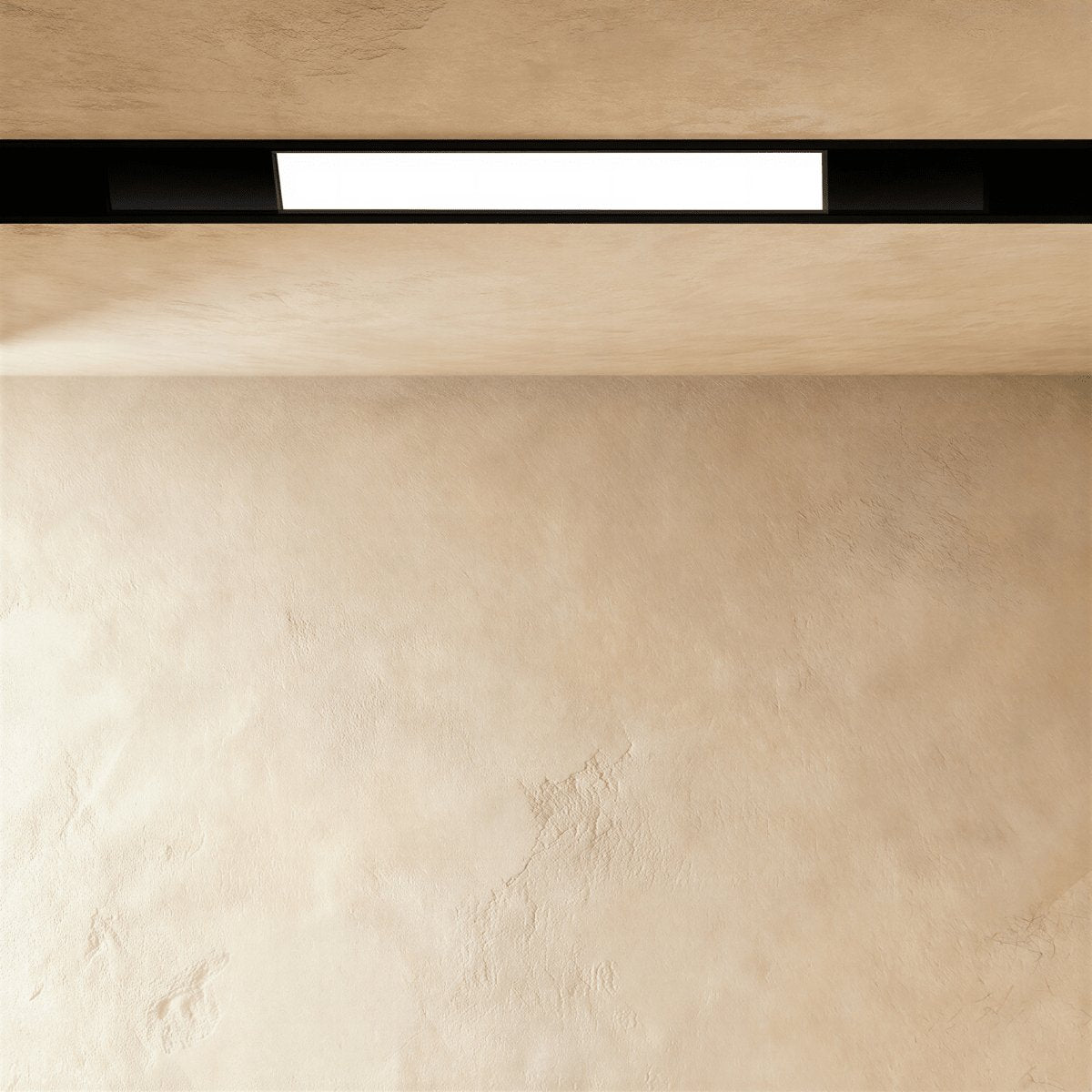 Modern Aluminum Magnetic Track Light System Flexible Rail Back