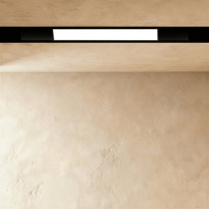 Modern Aluminum Magnetic Track Light System Flexible Rail Back