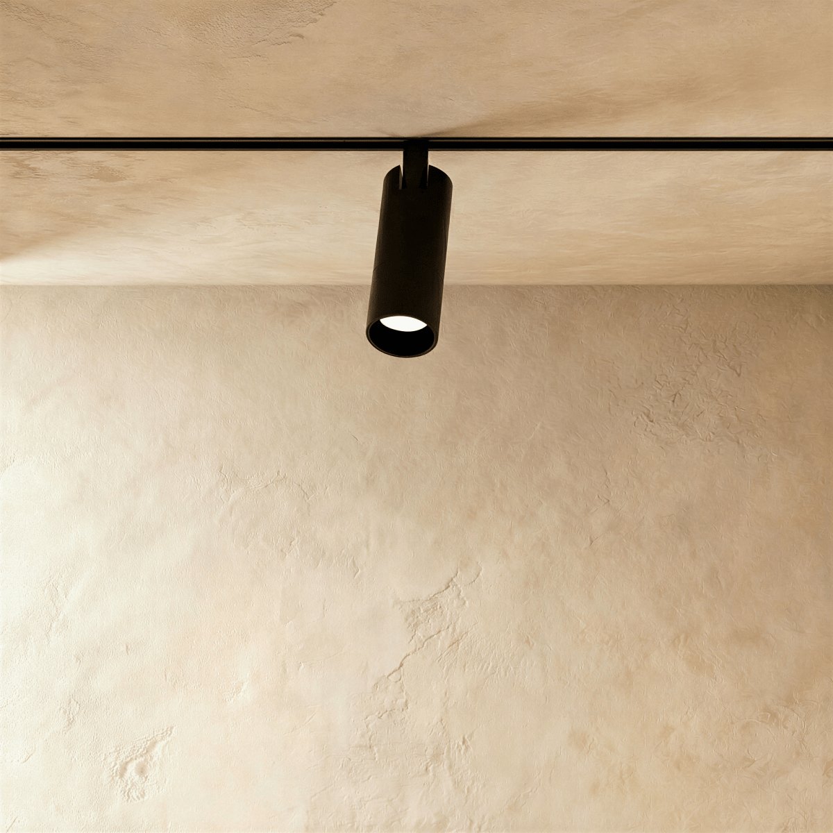 Modern Aluminum Magnetic Track Light System Flexible Rail Front