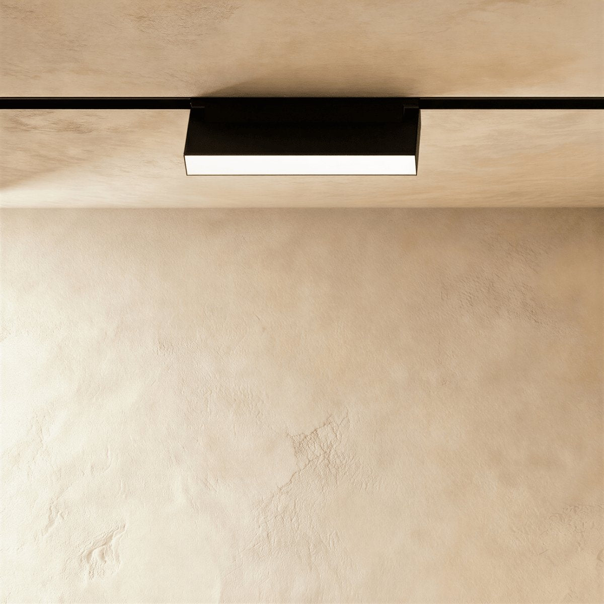 Modern Aluminum Magnetic Track Light System Flexible Rail Side
