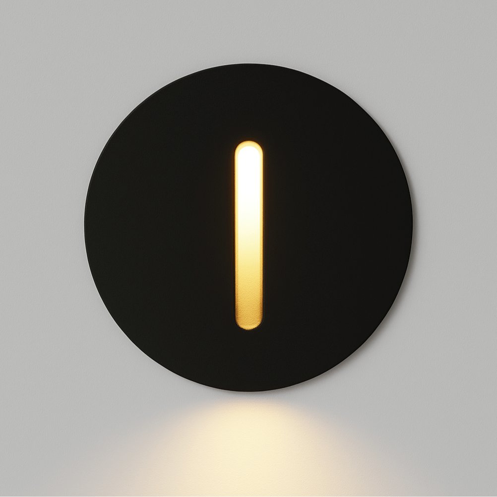 Modern Aluminum Stair Light Vertical Slot LED Front