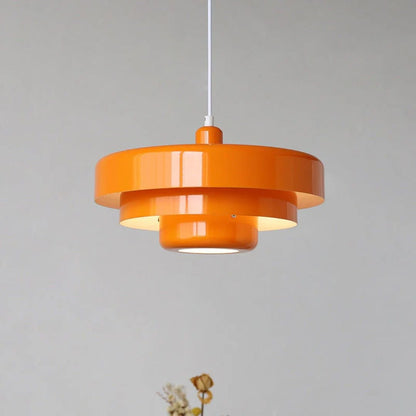 Modern Architectural Layered Pendant Light Concentric Rings Front