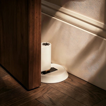 Modern Brass Door Stop Offset Cylinder Post Back