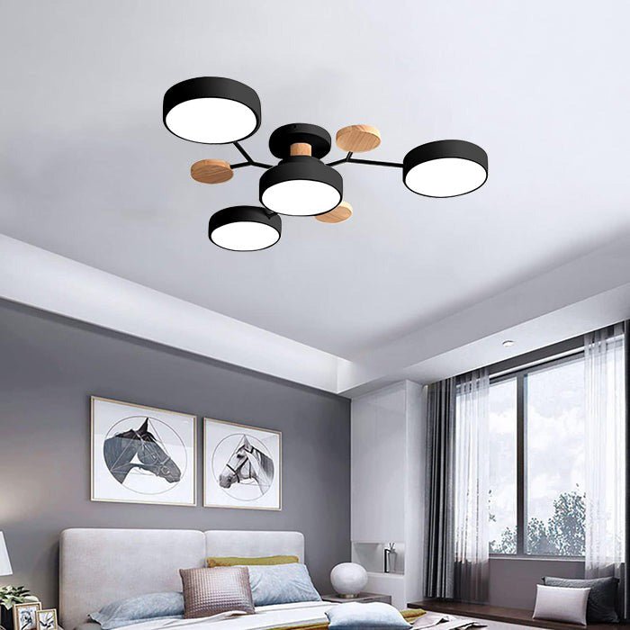 Modern Circular Living Room LED Ceiling Light Back