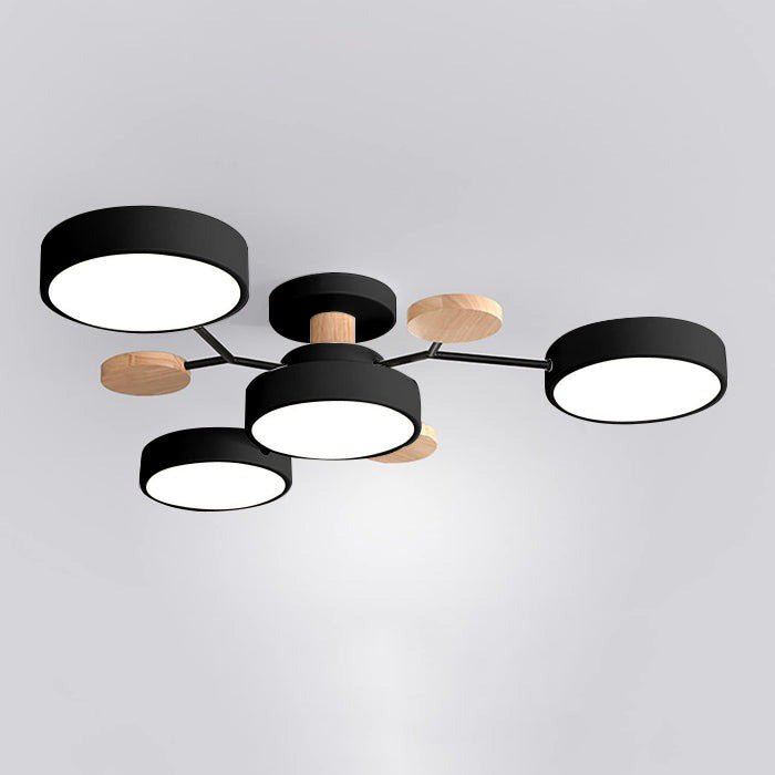 Modern Circular Living Room LED Ceiling Light Front