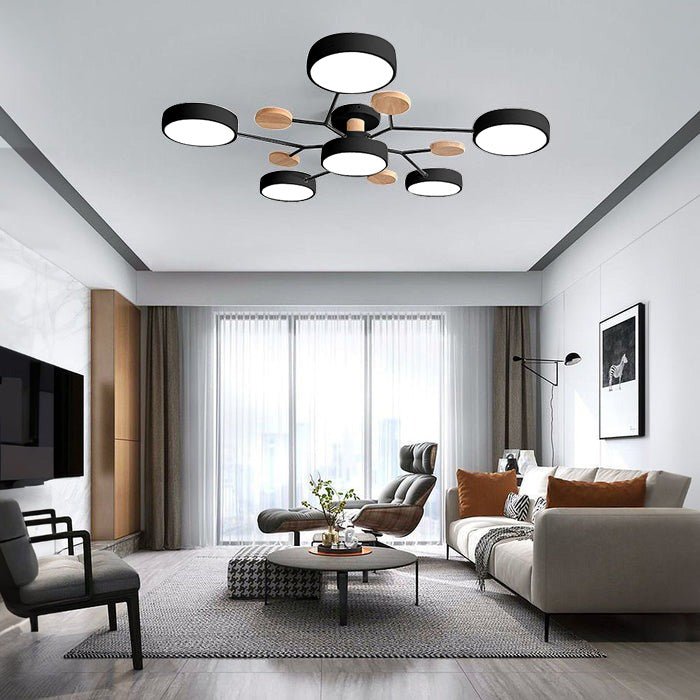 Modern Circular Living Room LED Ceiling Light Full