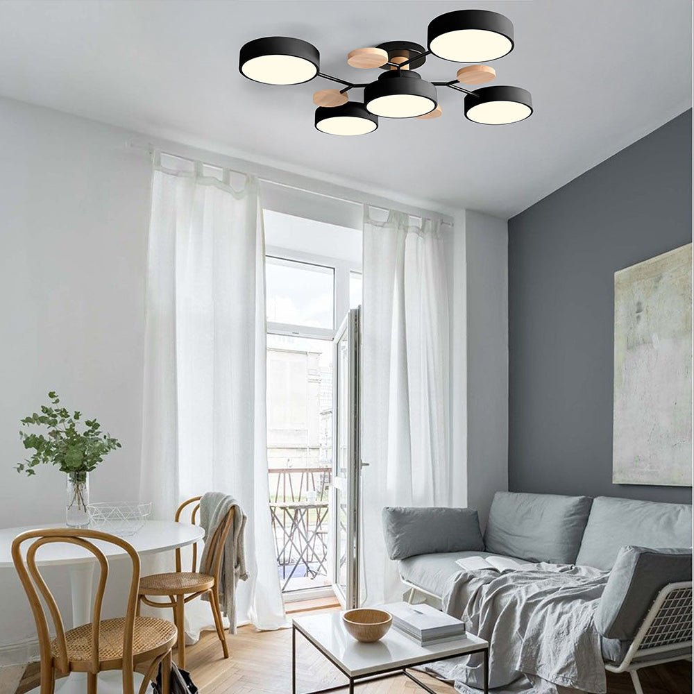Modern Circular Living Room LED Ceiling Light Lifestyle
