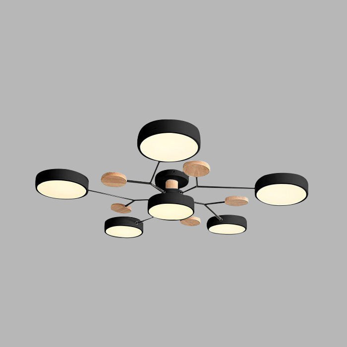 Modern Circular Living Room LED Ceiling Light View 11