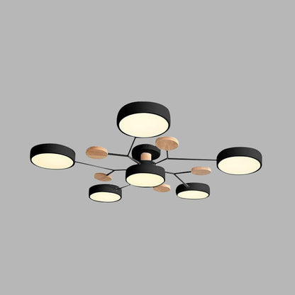 Modern Circular Living Room LED Ceiling Light View 11