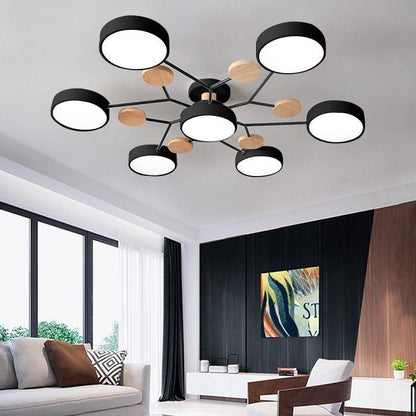 Modern Circular Living Room LED Ceiling Light View 12