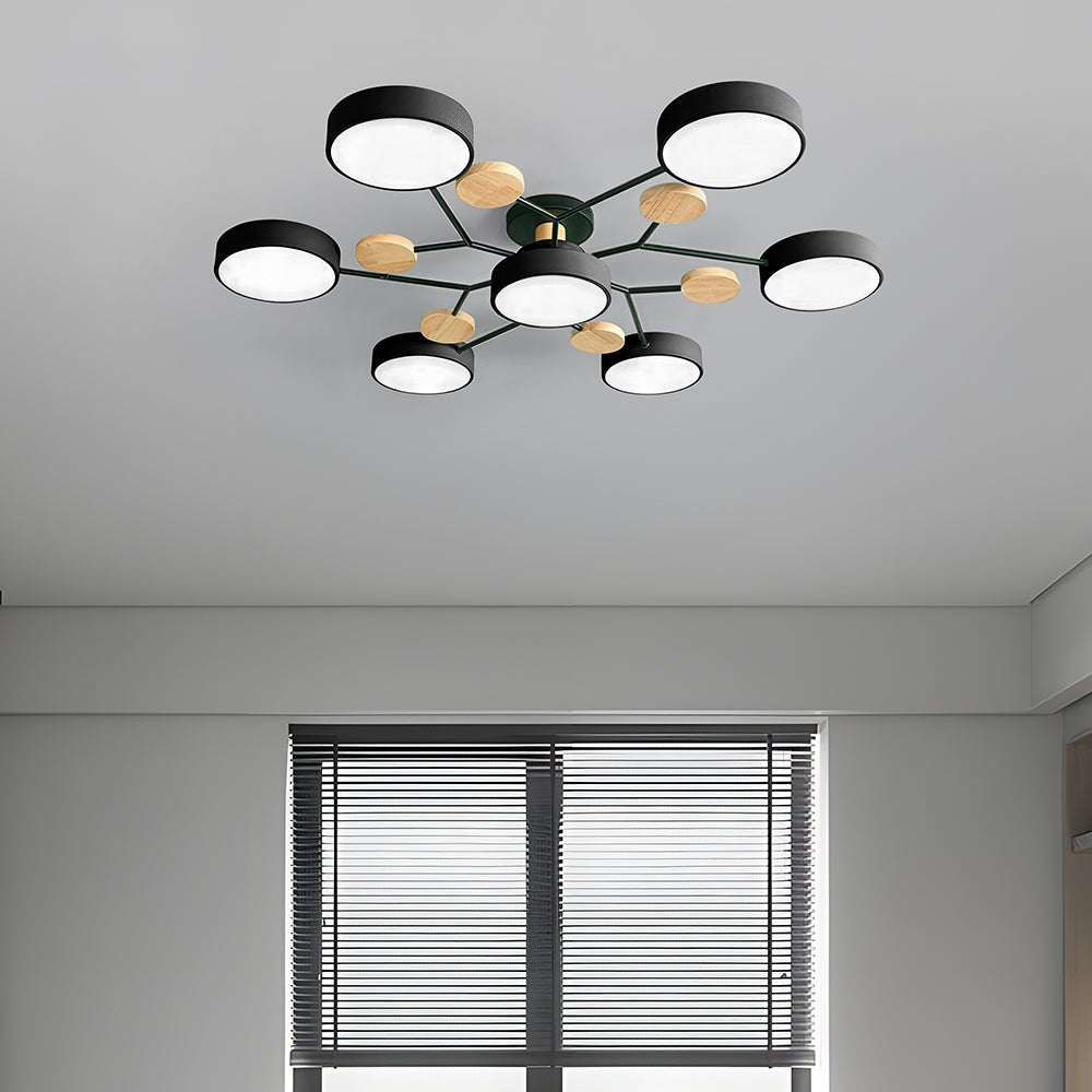 Modern Circular Living Room LED Ceiling Light View 13