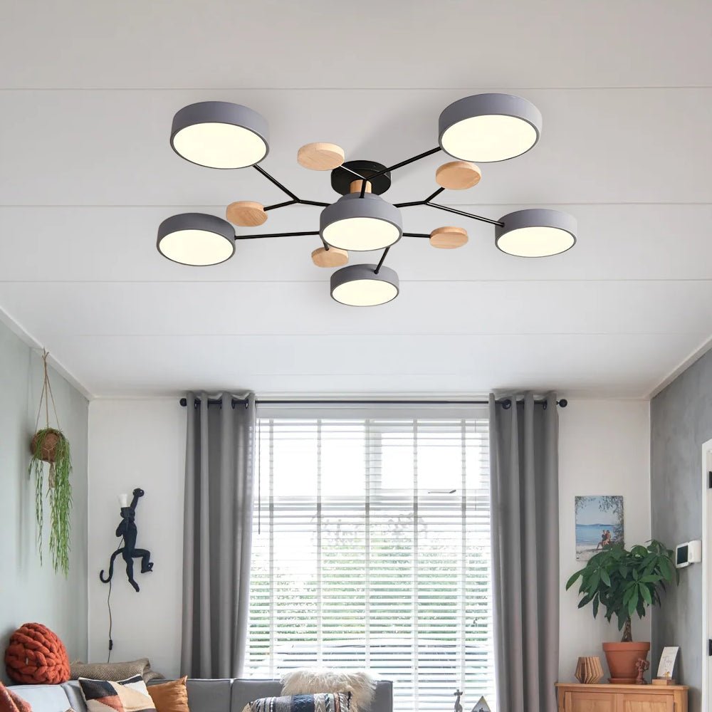 Modern Circular Living Room LED Ceiling Light View 18