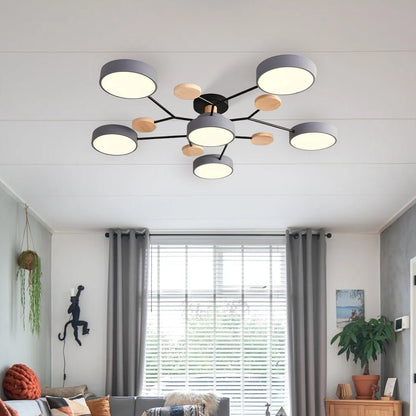 Modern Circular Living Room LED Ceiling Light View 18