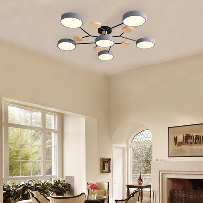 Modern Circular Living Room LED Ceiling Light View 19