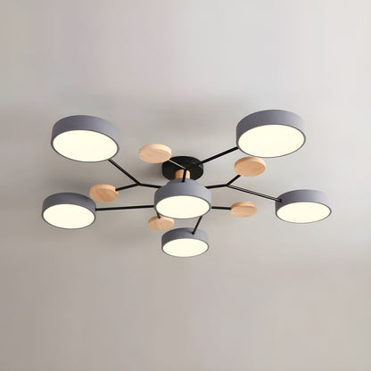 Modern Circular Living Room LED Ceiling Light View 20