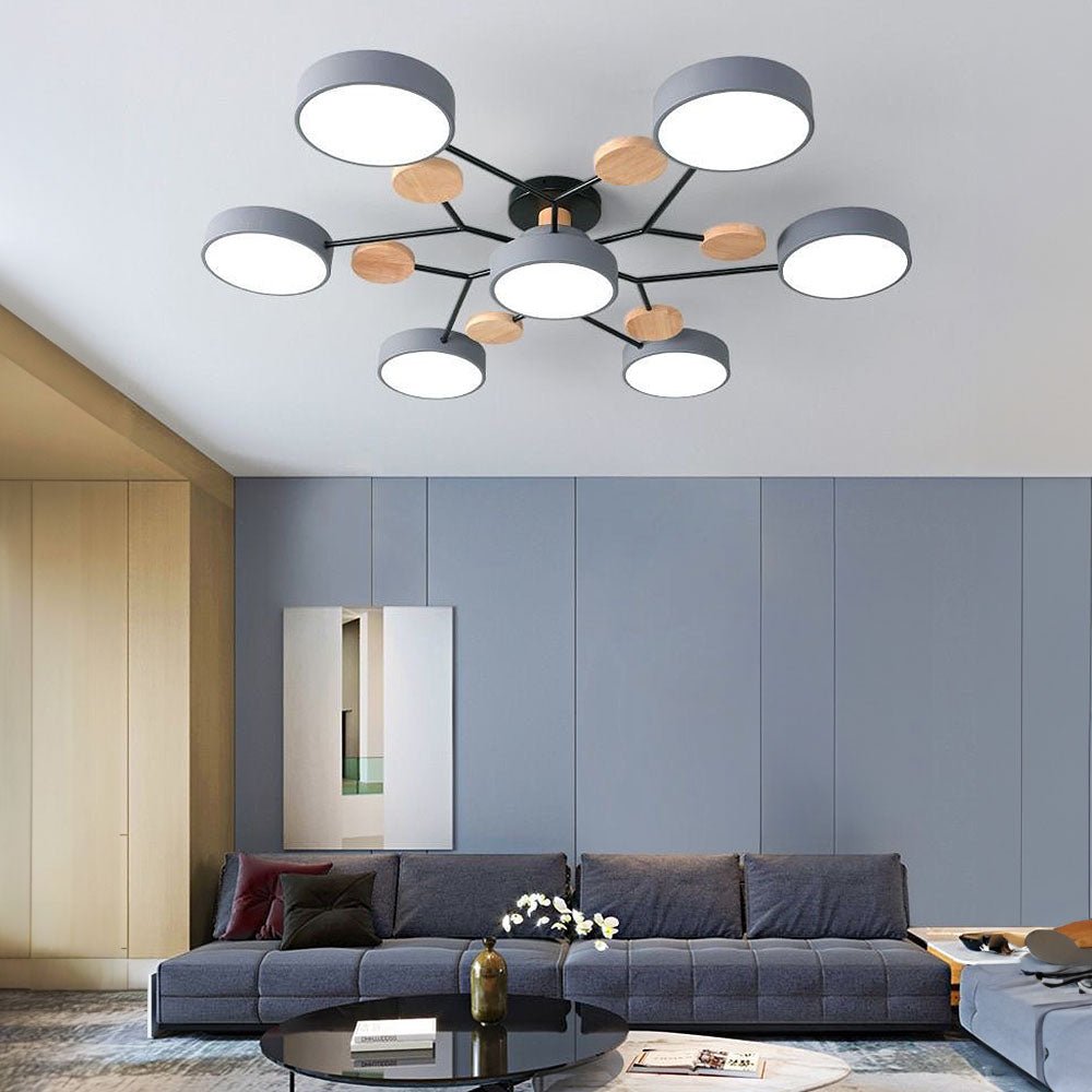Modern Circular Living Room LED Ceiling Light View 22