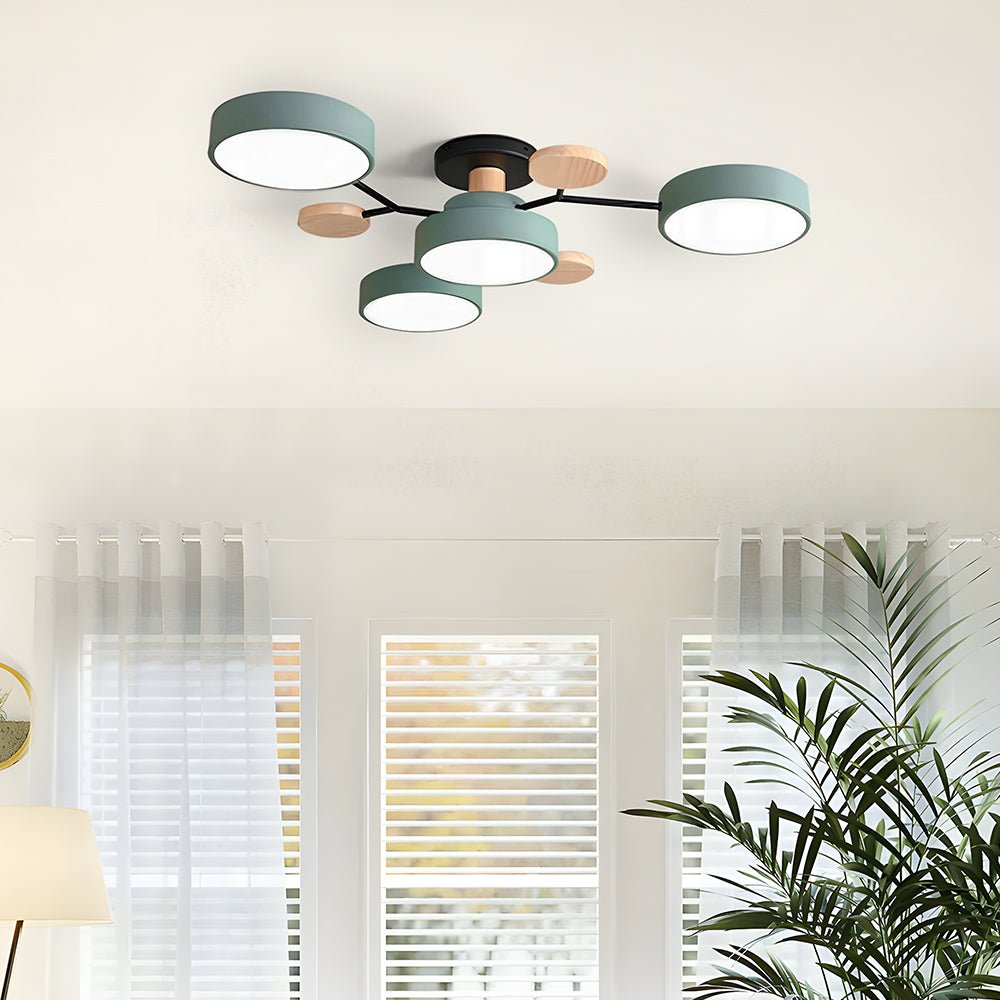 Modern Circular Living Room LED Ceiling Light View 27