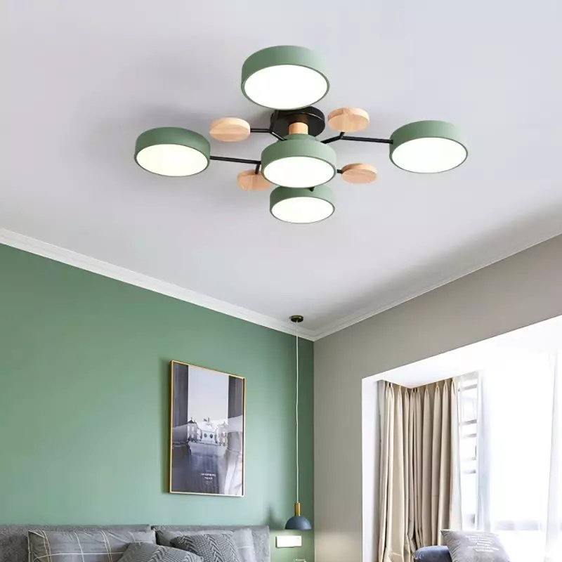 Modern Circular Living Room LED Ceiling Light View 30