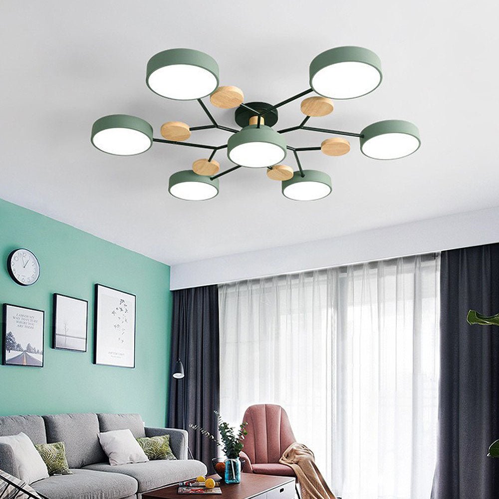 Modern Circular Living Room LED Ceiling Light View 35