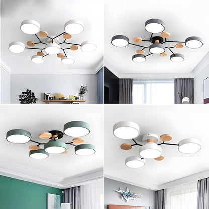 Modern Circular Living Room LED Ceiling Light View 40