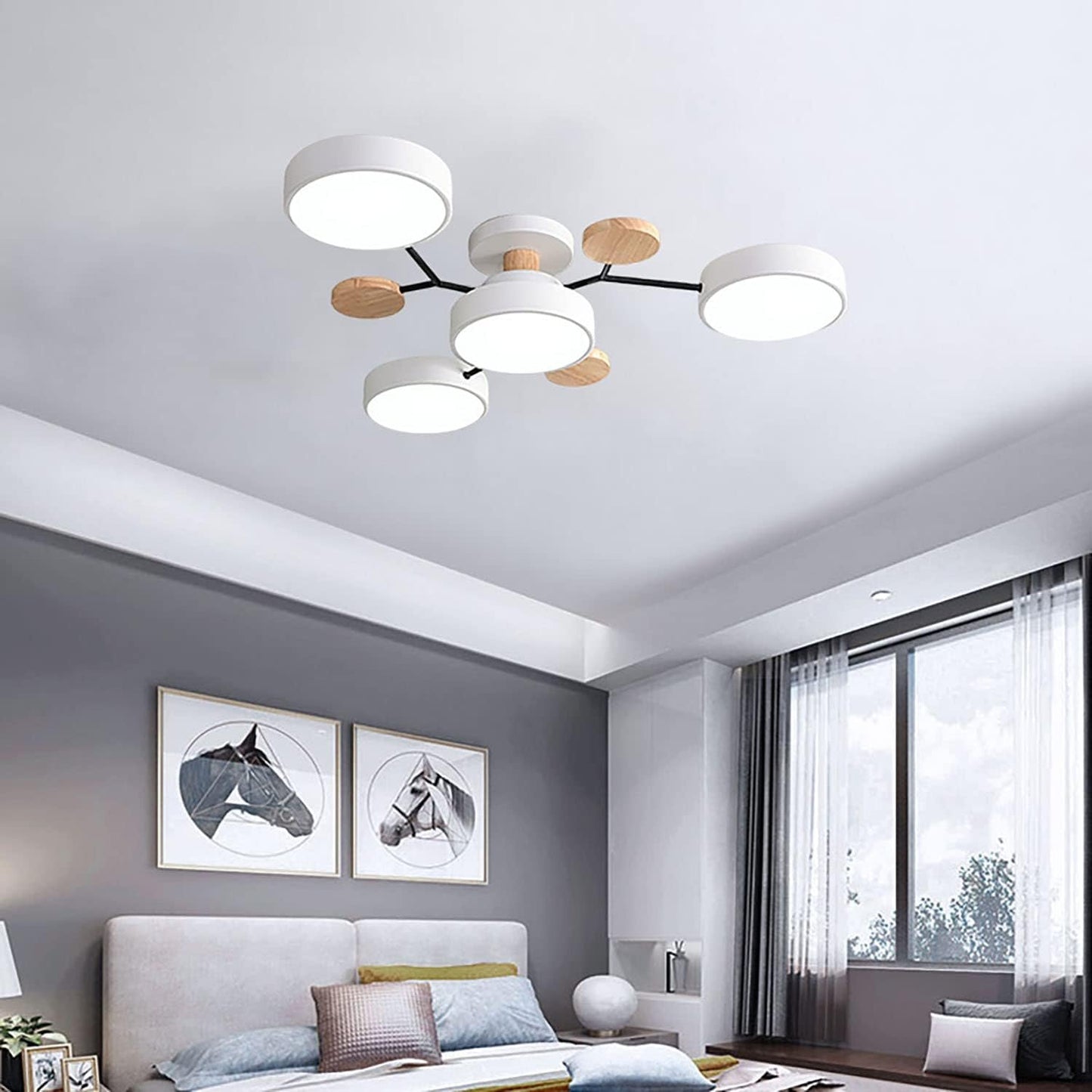 Modern Circular Living Room LED Ceiling Light View 45