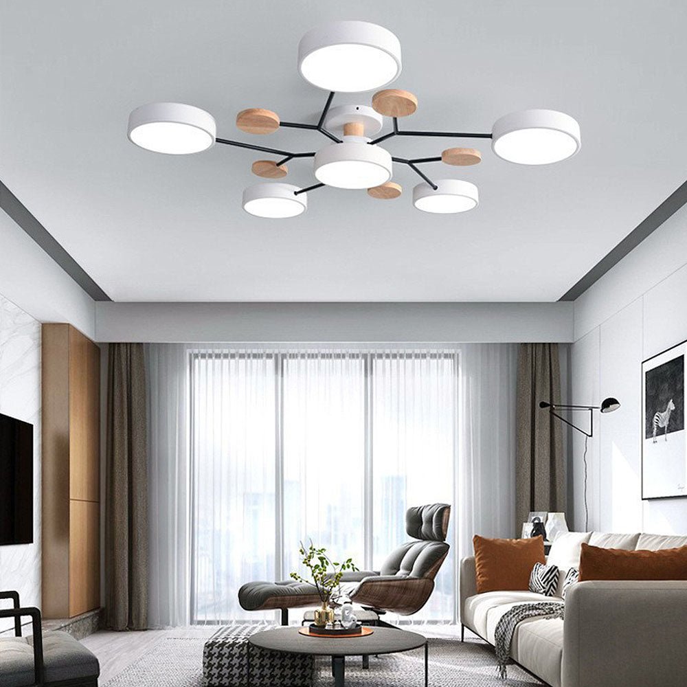 Modern Circular Living Room LED Ceiling Light View 47