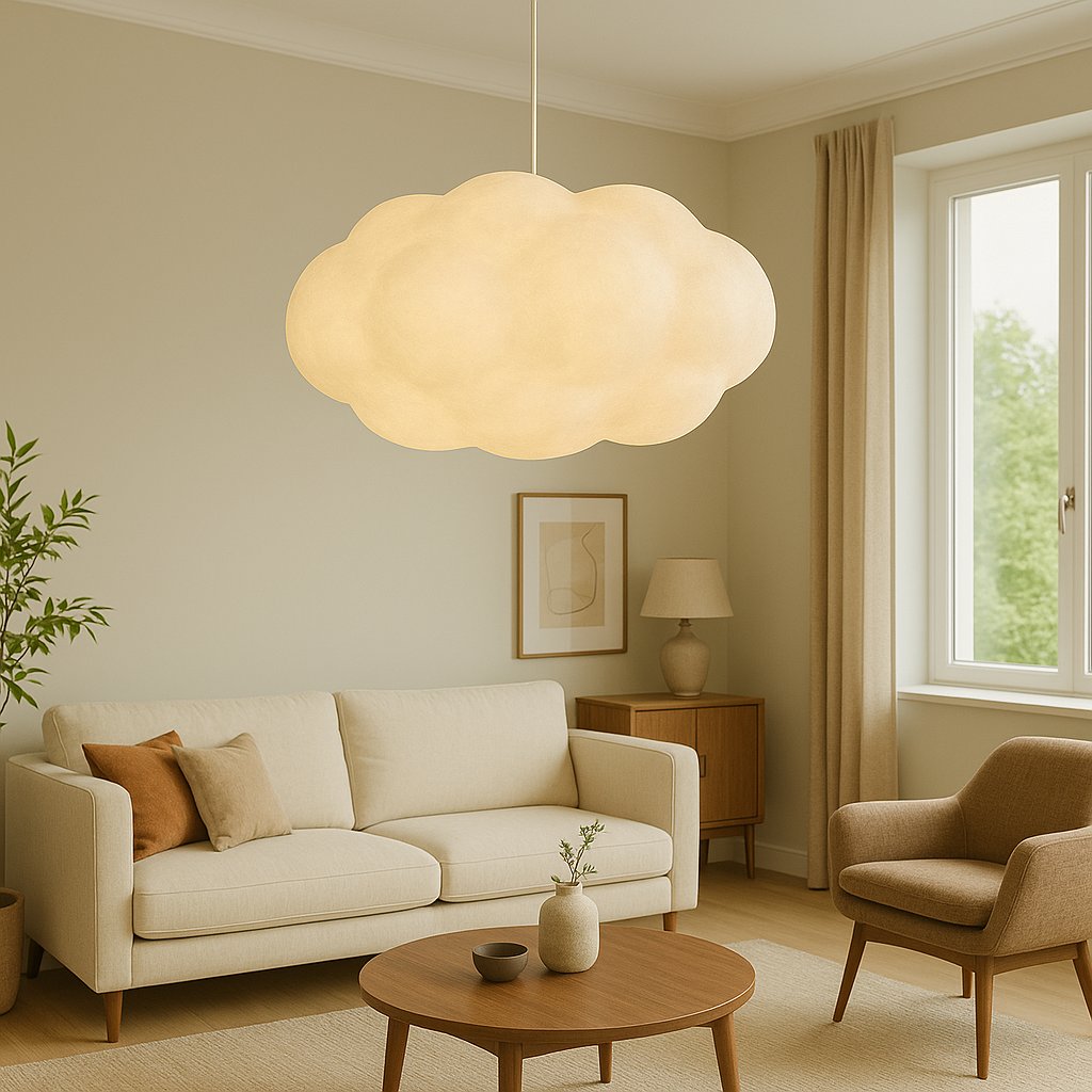 Modern Cloud Shape Pendant Ceiling Lamp Angle