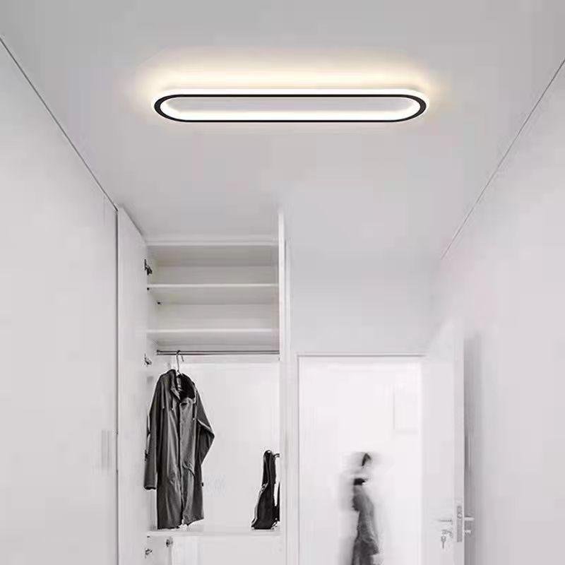 Modern Corridor Aisle Long Ceiling Light Angle