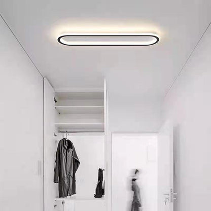 Modern Corridor Aisle Long Ceiling Light Angle